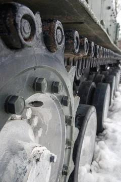 Caterpillars of the tank Stock Photos
