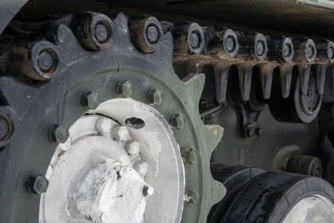 Caterpillars of the tank Stock Photos