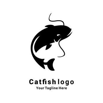 CATFISH BLACK LOGO Stock Illustration