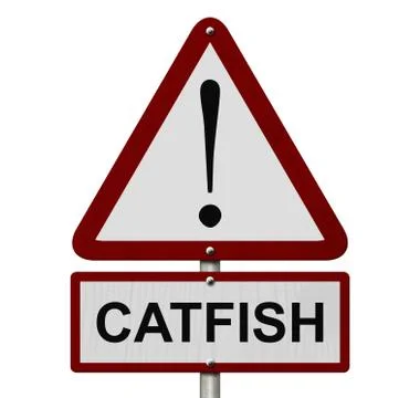 Catfish caution sign Illustrazione stock