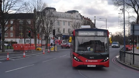 Catford Gyratory Stock Footage 229898653