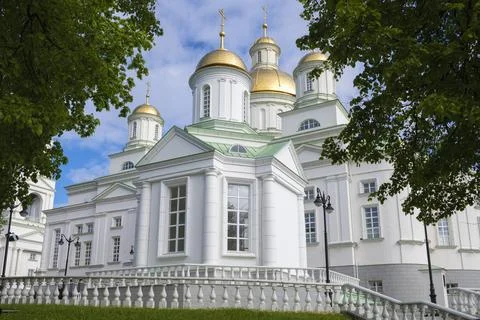 Cathedral of the All-Merciful Savior on a May day. Penza, Russia Stock Photos
