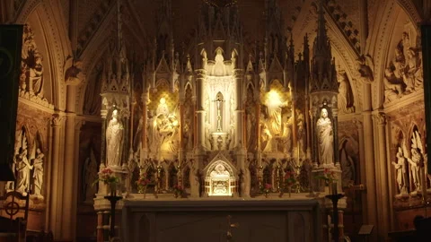 Cathedral Altar 3 Stock Footage 236709684