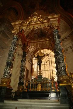 Cathedral alter Stock Photos