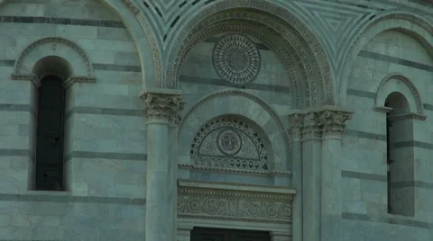 Cathedral and Leaning Tower at sunset,Pisa Stock Footage 67585254