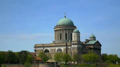 The Cathedral and Primatial Basilica, Esztergom Stock Footage 88547778