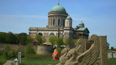 The Cathedral and Primatial Basilica, Esztergom Stock Footage 88661508