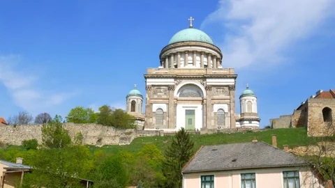 The Cathedral and Primatial Basilica, Esztergom Stock Footage 88663606