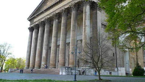 The Cathedral and Primatial Basilica, Esztergom Stock Footage 88664173
