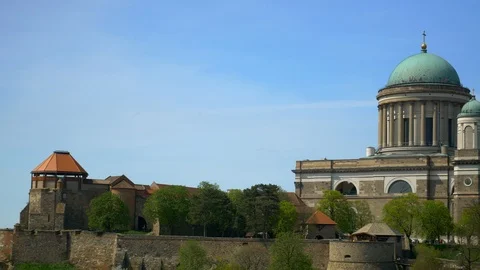 The Cathedral and Primatial Basilica, Esztergom Stock Footage 88674663