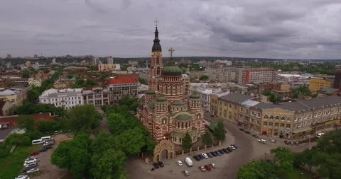 Cathedral of the Annunciation in Kharkov Stock Footage 152993892
