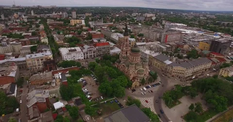 Cathedral of the Annunciation in Kharkov Stock Footage 152994040