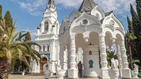 Cathedral of the Archangel Michael Sochi Stock Footage 148161307