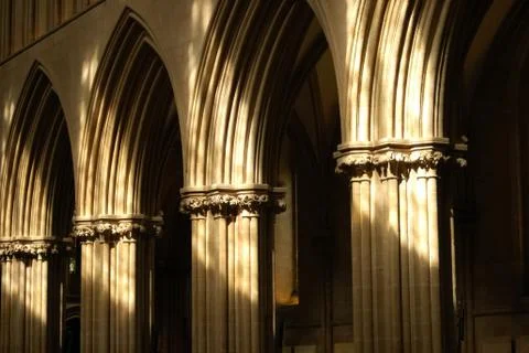 Cathedral arches Stock Photos