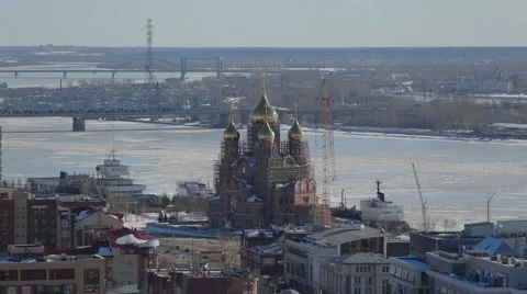 Cathedral in Arkhangelsk Stock Footage 47837410