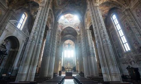 Cathedral of asti, interior Stock Photos