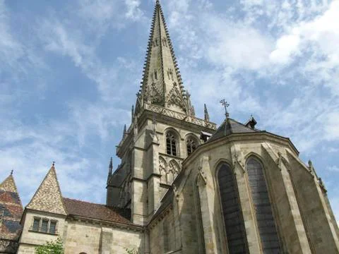 Cathedral in autun Foto stock