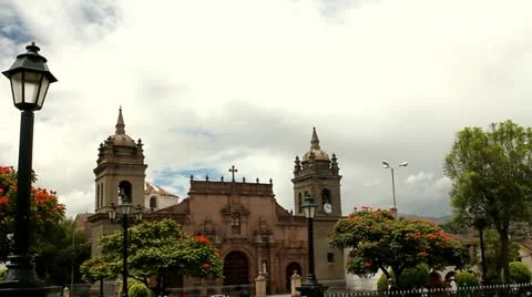 Cathedral of Ayacucho Stock Footage 22076383