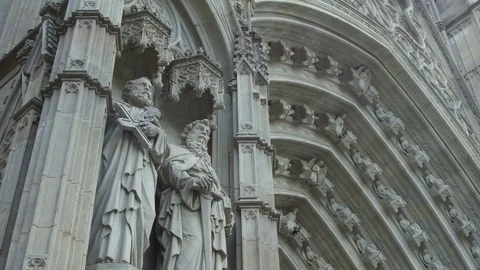 Cathedral of Barcelona Stock Footage 81508961