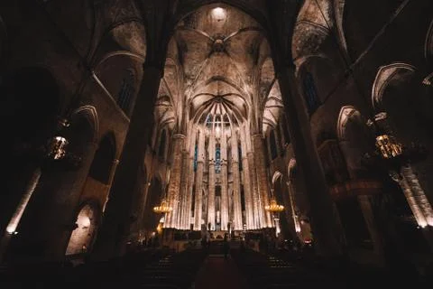 Cathedral in Barcelona Stock Photos