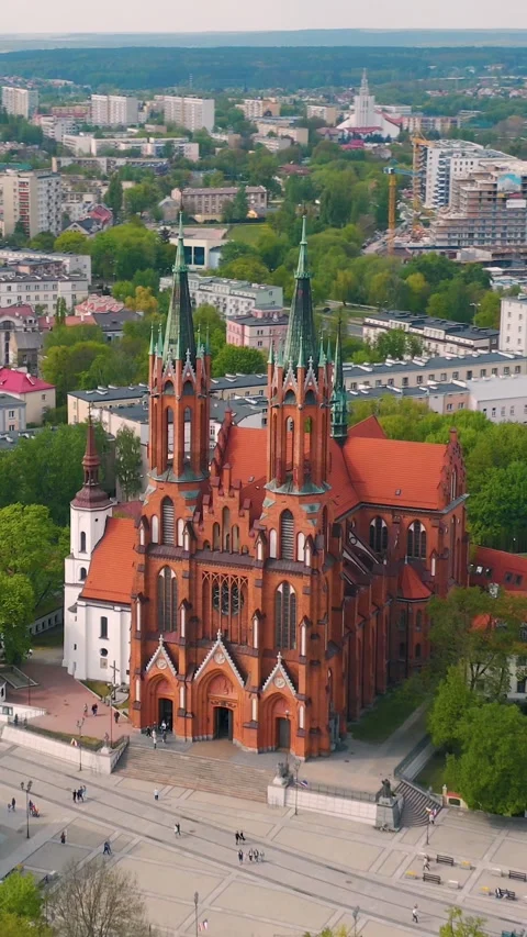 Cathedral Basilica of the Assumption of the Blessed Virgin Mary in Bialystok Stock Footage 276099352