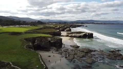 Cathedral beach 2 Stock Footage 170223697