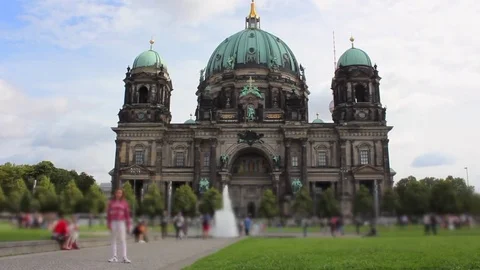 The cathedral of Berlin Stock Footage 83654492