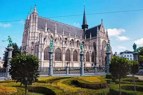Cathedral in Brussels Fotos de archivo