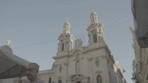 A cathedral in Buenos Aires, Argentina 스톡 동영상 345138484