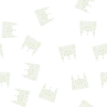 Cathedral building glyph seamless pattern Ilustración de archivo