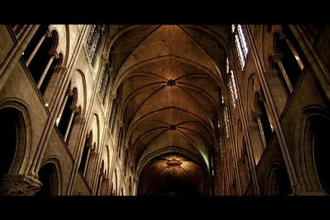 Cathedral ceiling Stock-Footage 110811