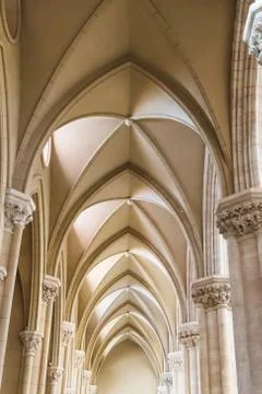 Cathedral ceiling pattern background Stock Photos