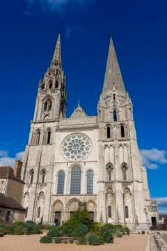 Cathedral of Chartres,  Eure-et-Loir, centre-val de loire, France Stock Photos