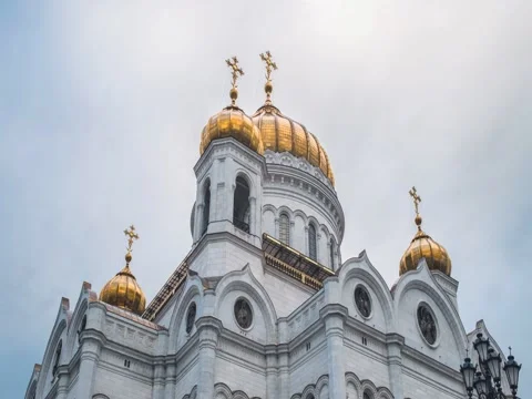 Cathedral of Christ the Savior Stock Footage 75430649