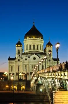 Cathedral of christ the savior Stock Photos