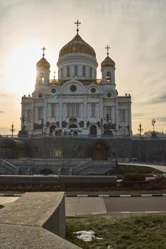 The Cathedral of Christ the Savior. Stock Photos