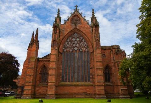Cathedral church in Carlisle 30 08 2020 United Kingdom Stock Photos