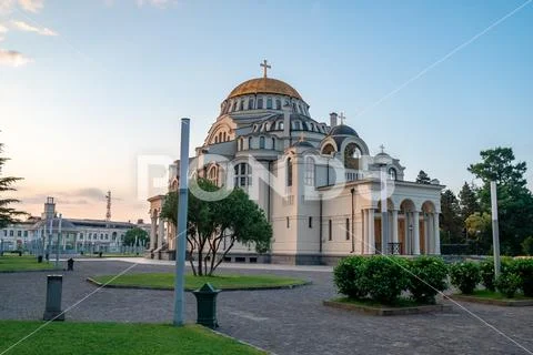 Cathedral Church of Poti, Orthodox Christianity, Samegrelo, Georgia Stock Photos