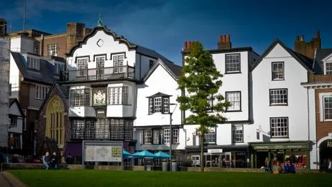 Cathedral Close - Exeter Stock Photos