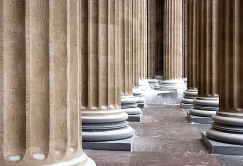 Cathedral columns pattern Stock Photos