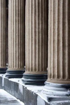 Cathedral columns pattern Stock Photos