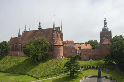 The Cathedral complex in Frombork, a historical monument museum of medieval Stock Photos