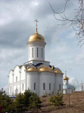 The cathedral in conventual complex. Stock Photos
