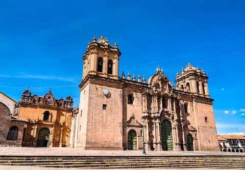 Cathedral of Cusco in Peru Stock Photos
