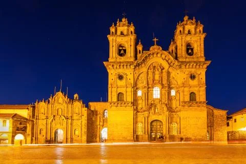 Cathedral in Cusco Stock Photos