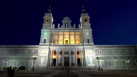 Cathedral de Almudena Stock Footage 159170476
