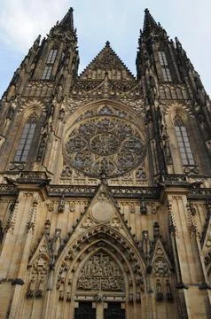 Cathedral with decorated elements Foto stock