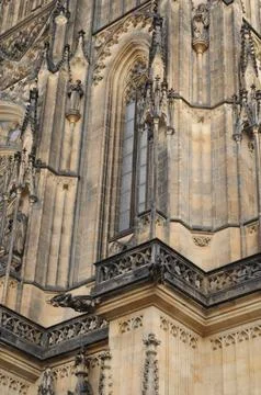 Cathedral with decorated elements Stock Photos