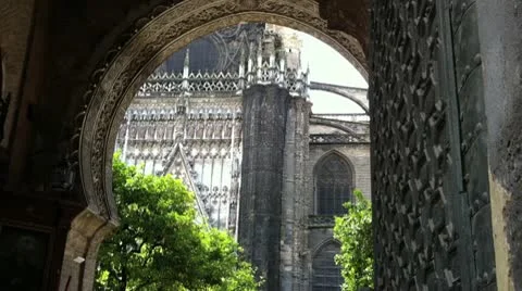Cathedral Door Stock-Footage 10729150