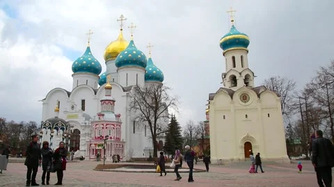 The Cathedral of the Dormition Stock Footage 52826844